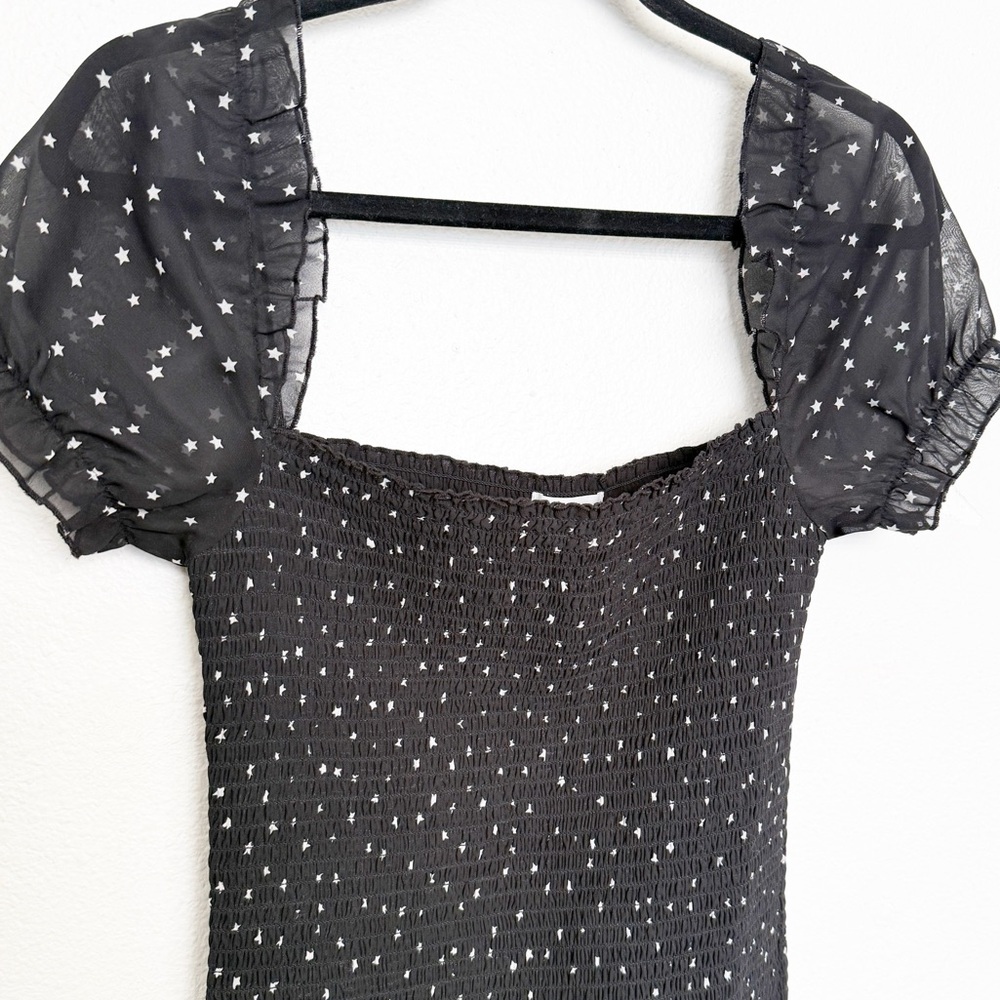 Superdown Black Star Pattern Mini Dress - image 6